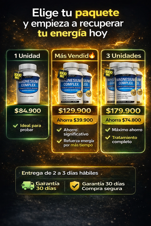 Magnesio Complex™ | Solución Integral para tu Energía y Bienestar